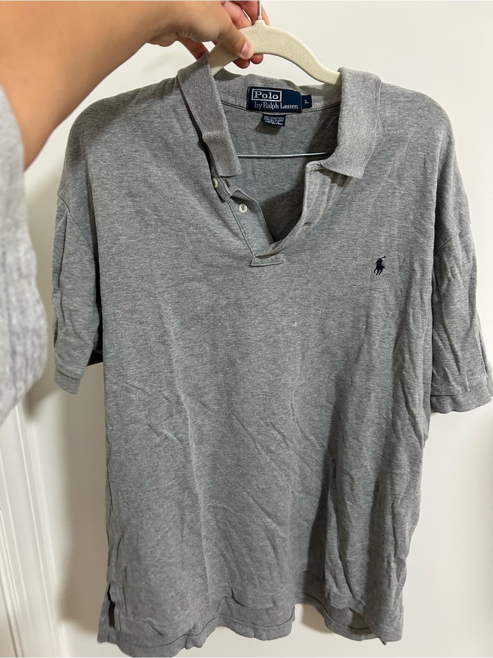 Polo by Ralph Lauren Men’s Grey Short-Sleeve Polo Shirt